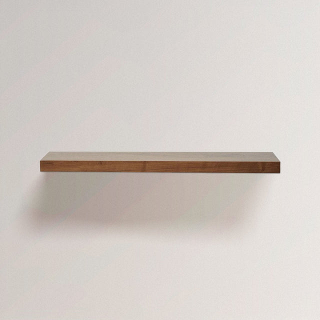 RICKY Wall Shelf in Walnut (3.3 Ft) - WOODEN SOUL