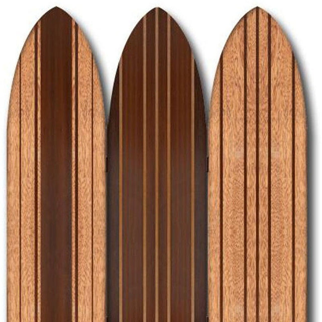 DJANGO Surfboard Room Divider Screen in Natural Wood - WOODEN SOUL