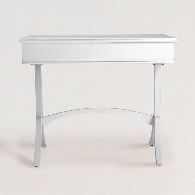 BELLA Artisan Writing Desk in White Acacia and Pine - WOODEN SOUL