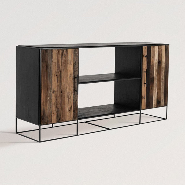 Media Center TV Stand in Reclaimed Wood - Wooden Soul