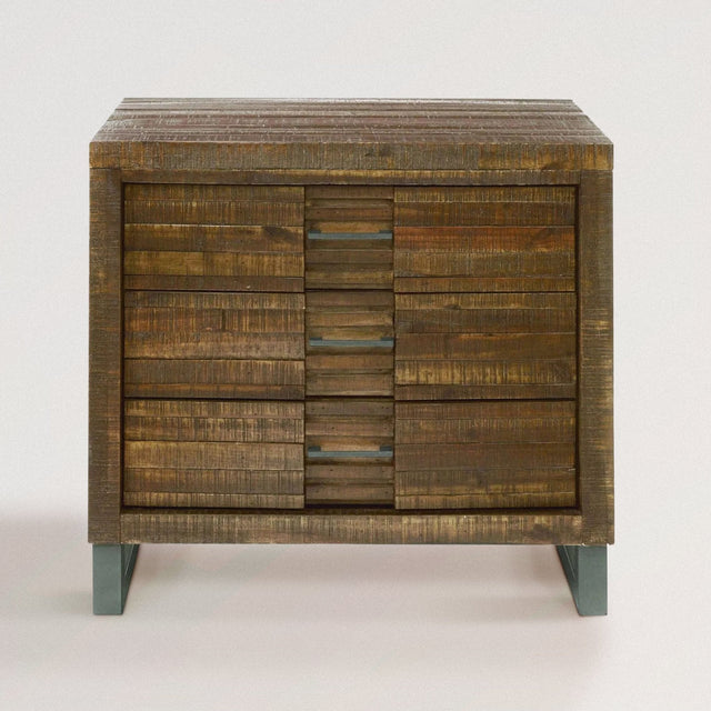 MICKEY Nightstand Crafted From Reclaimed Oak - WOODEN SOUL