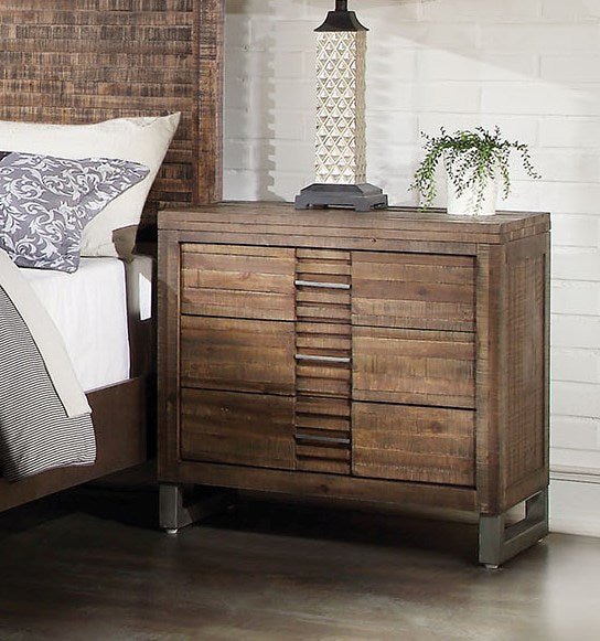 MICKEY Nightstand Crafted From Reclaimed Oak - WOODEN SOUL