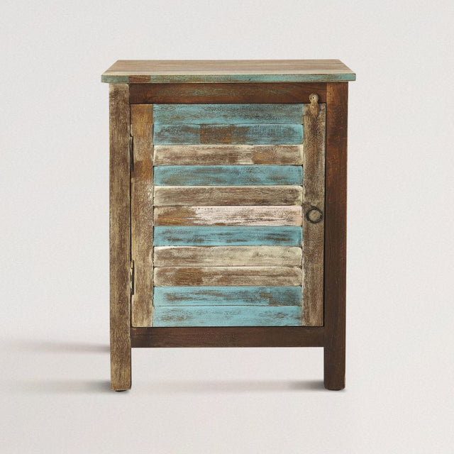 NELSON Accent Cabinet in Painted Mango Wood - WOODEN SOUL