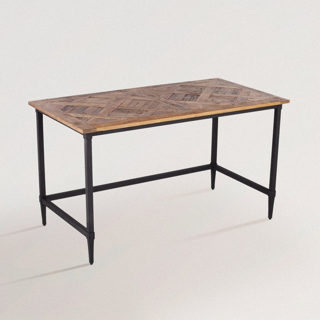 PAUL Reclaimed Wood and Iron Desk - WOODEN SOUL