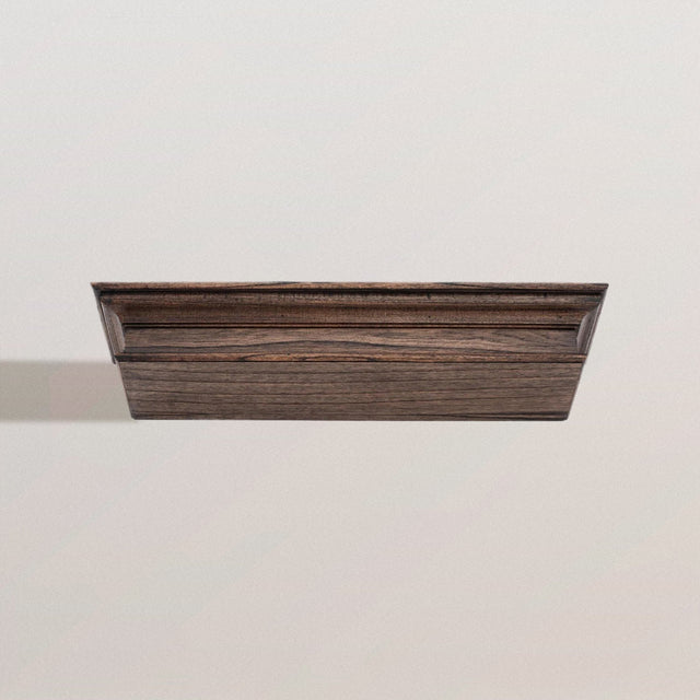 RICHARD Wood Wall Shelf with Crown Moulding (32") - WOODEN SOUL