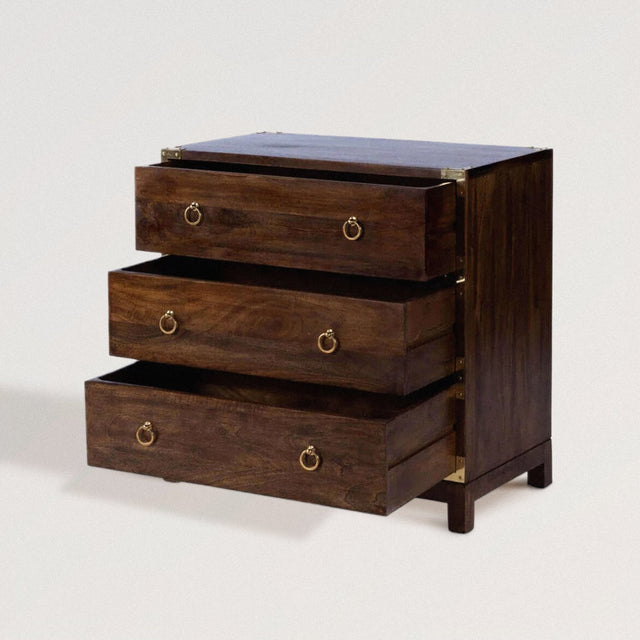 TOWNSHEND Campaign Chest in Chocolate Mango Wood - WOODEN SOUL